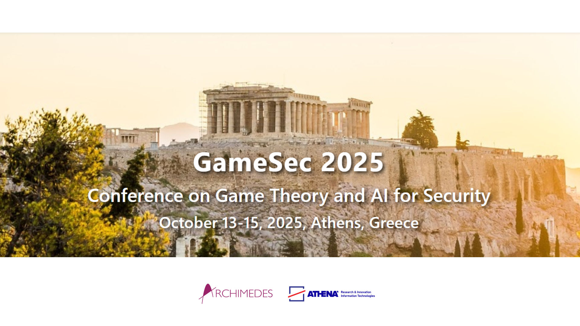 GameSec 2025 just Around the Corner!
