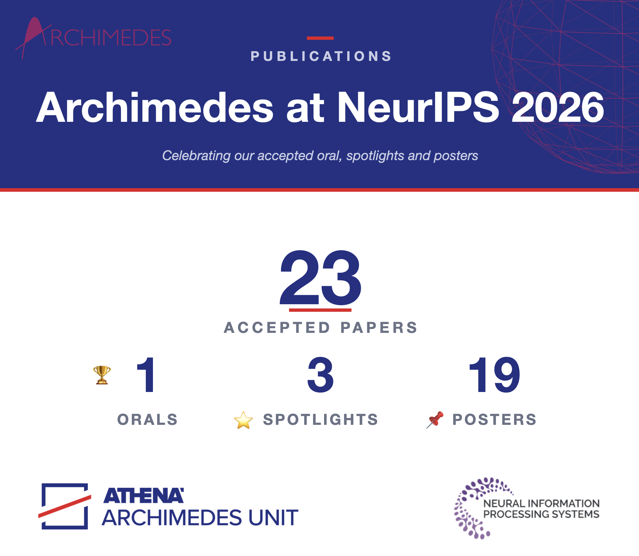 Archimedes at NeurIPS 2026